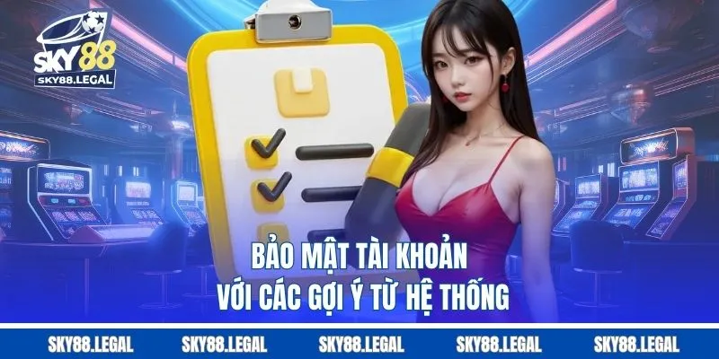 Bảo mật tài khoản với các gợi ý từ hệ thống