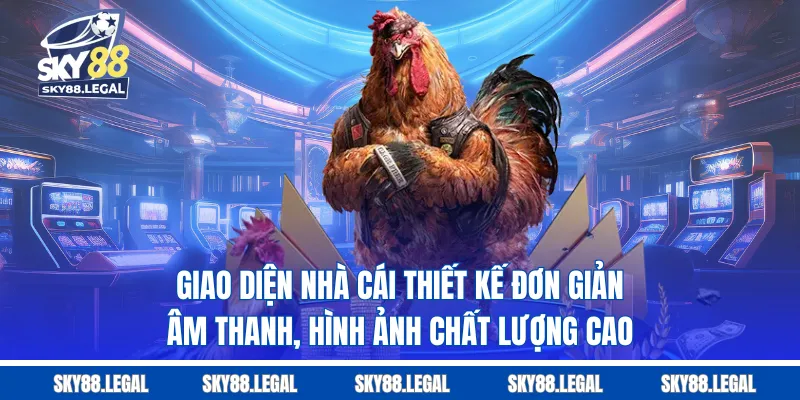 Giao diện nhà cái thiết kế đơn giản, âm thanh, hình ảnh chất lượng cao